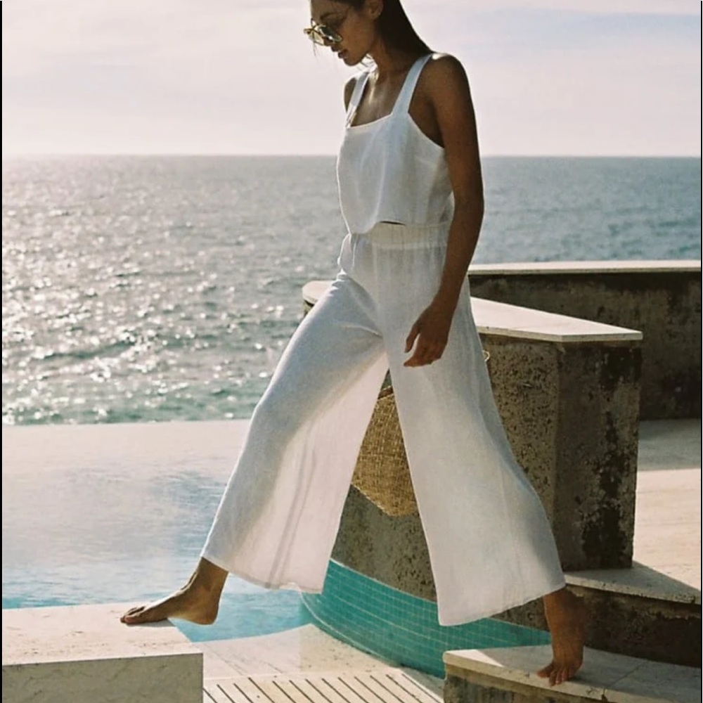 Vitamin A Tallows Linen Wide Leg Pants
